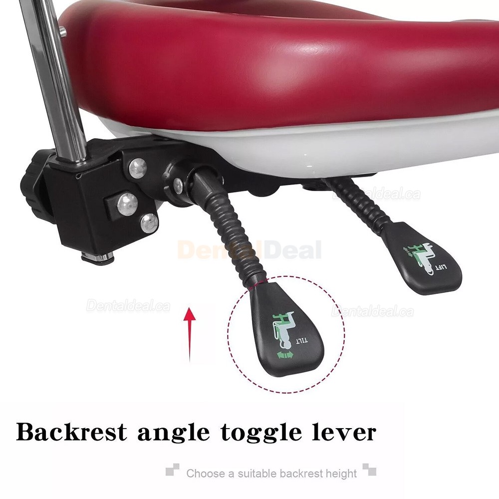 JKS 037 Dental Microscope Stool Surgeon Operator Hygienist Chair with Armrest